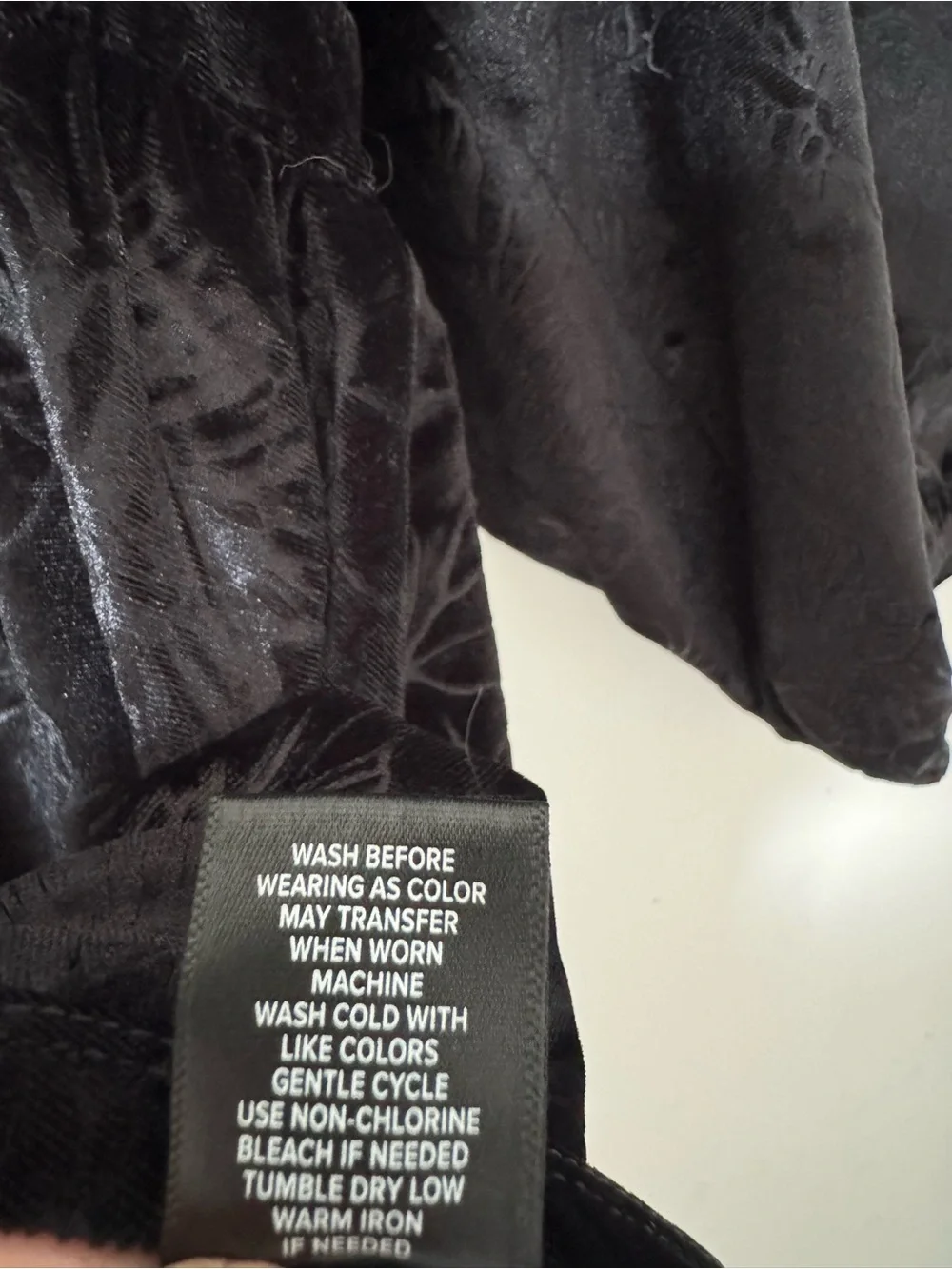 Torrid Black Velvet Corset Peplum Blouse Top Floral Embossed Size 1X - Picture 11 of 13